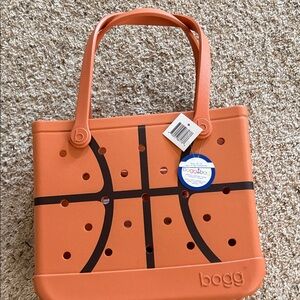 Bogg Bag Orange Basketball Tote Bag